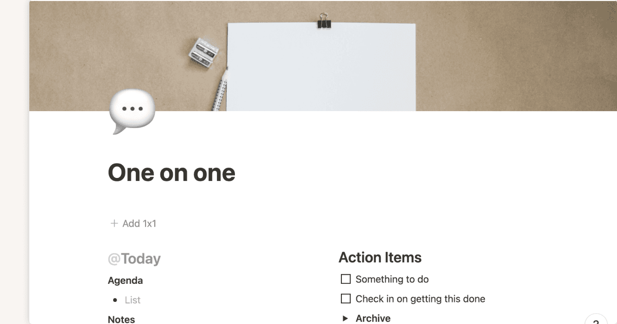 One on one meeting - thumbnail