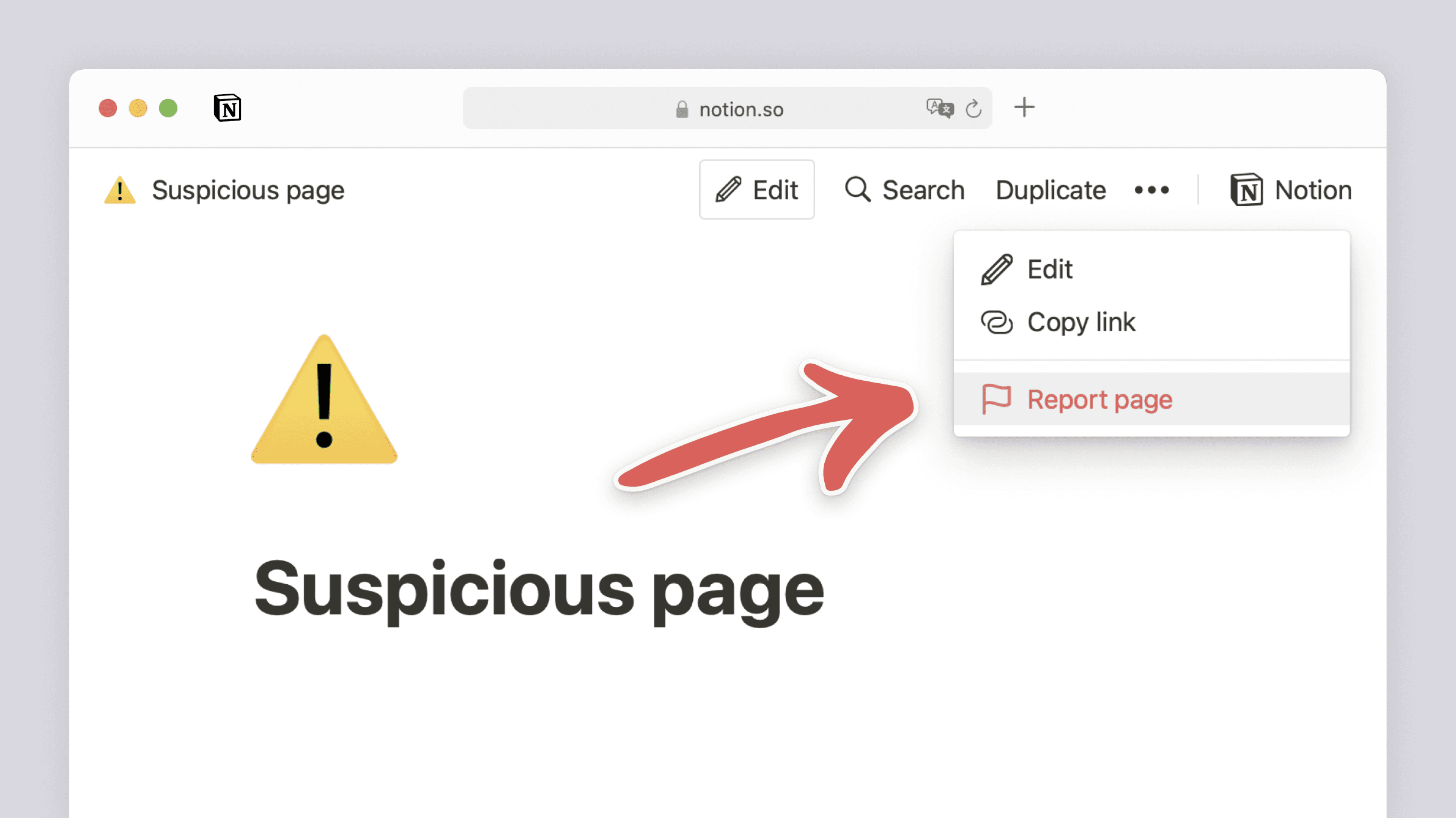 Report inappropriate content - hero