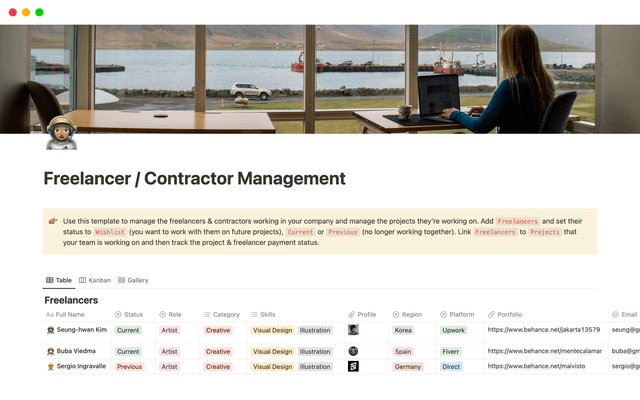 Freelancer / Contractor Management