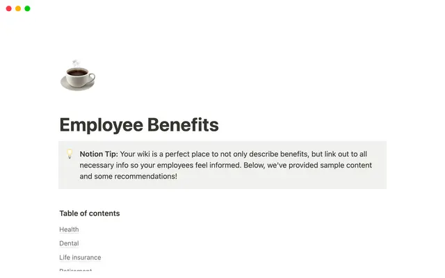 Employee Benefits